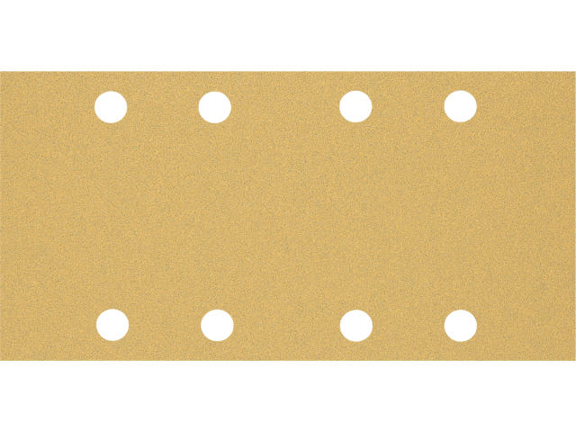 Brusni papir EXPERT Bosch z 8 luknjami za vibracijske brusilnike, Dimenzije: 93x186mm, Zrnatost: 80, 2608900855